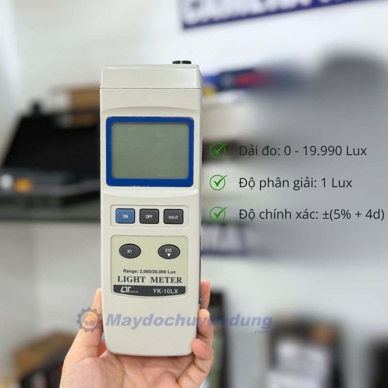 Máy đo cường độ ánh sáng Lutron YK-10LX độ chính xác cao
