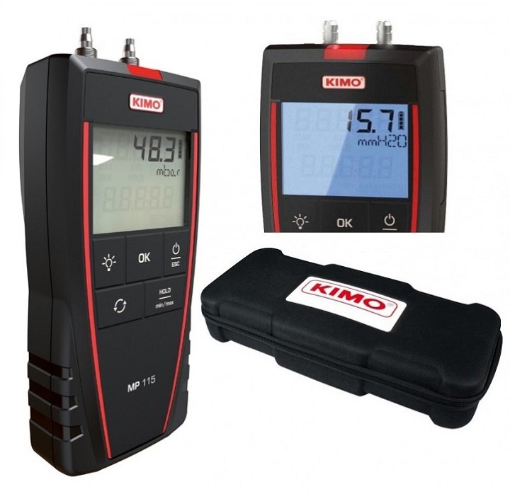 Máy đo áp suất Kimo MP115 hoạt động tính năng Máy đo áp suất Kimo MP115 hoạt động tính năng