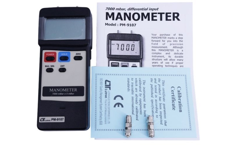 Máy đo chênh áp 7000 mbar Lutron PM-9107 chính hãng
