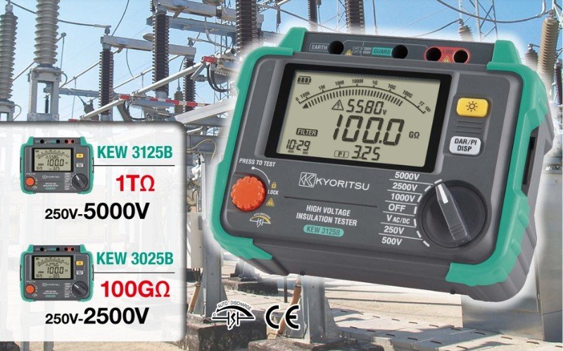 Kyoritsu 3025B đo lường các chỉ số điện nhanh chóng và chính xác