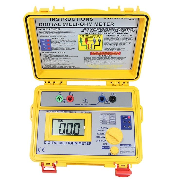 Máy đo điện trở SEW 4137 mO hiện đại, đa chức năng Máy đo điện trở SEW 4137 mO hiện đại, đa chức năng