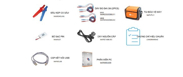 Một số những phụ kiện tiêu chuẩn đi kèm theo máy Một số những phụ kiện tiêu chuẩn đi kèm theo máy