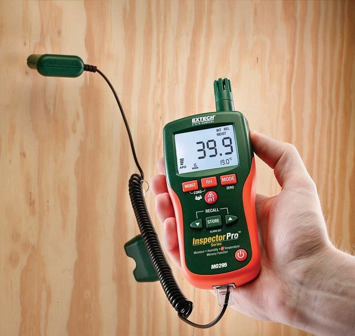 Máy đo độ ẩm gỗ Extech MO295 đo chính xác Máy đo độ ẩm gỗ Extech MO295 đo chính xác