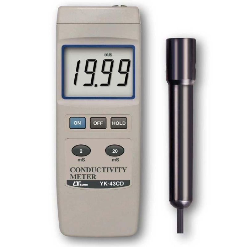 Máy đo độ dẫn điện cầm tay Lutron YK-43CD