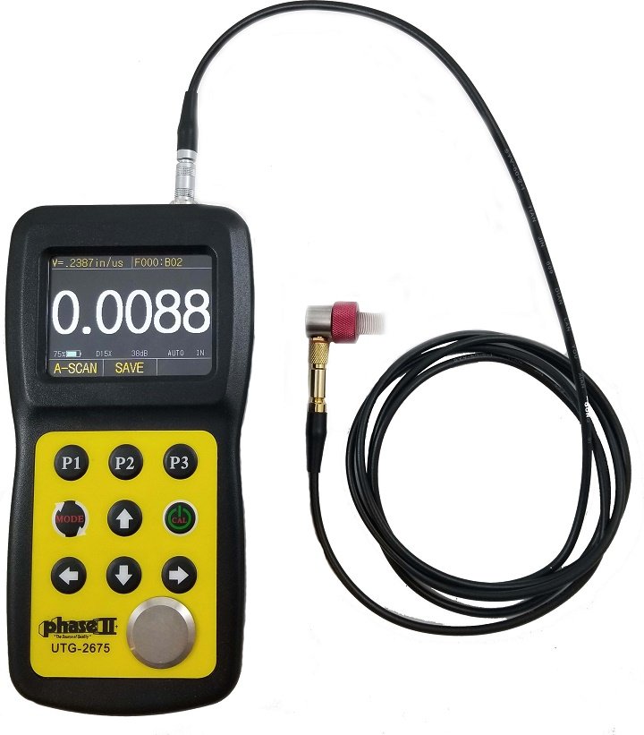 Máy đo độ dày Phase II UTG-2675 đo chính xác Máy đo độ dày Phase II UTG-2675 đo chính xác