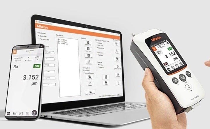 Máy đo độ nhám Mitutoyo SJ-220 178-743-13 kết nối và máy tính dễ dàng Máy đo độ nhám Mitutoyo SJ-220 178-743-13 kết nối và máy tính dễ dàng