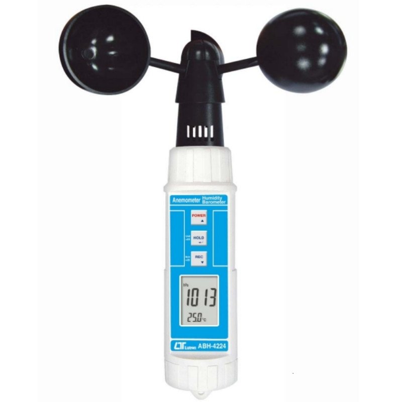 Máy đo gió, áp suất khí quyển, độ ẩm và nhiệt độ dạng cốc Lutron ABH-4224