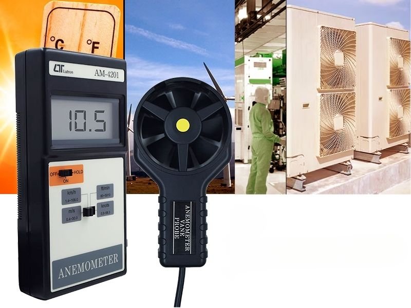 Máy đo gió Lutron AM-4201 cảm biến cánh quạt đo tốc độ gió chính xác