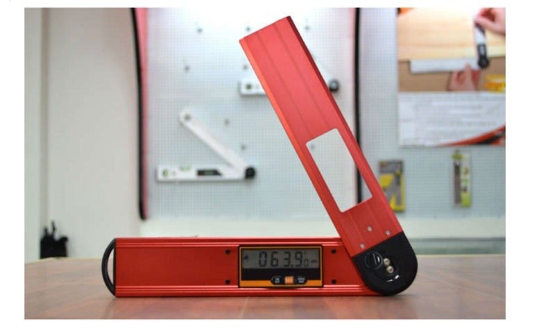 Máy đo góc kỹ thuật số là một công cụ tìm góc sáng tạo có thể đo các loại góc, vẽ đường Máy đo góc kỹ thuật số là một công cụ tìm góc sáng tạo có thể đo các loại góc, vẽ đường