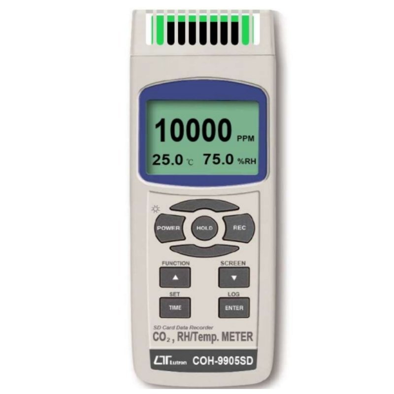 Máy đo khí CO2, độ ẩm và nhiệt độ Lutron COH-9905SD