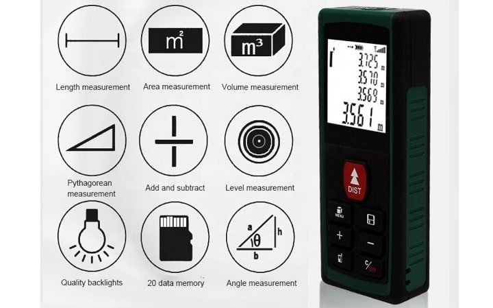 Máy đo khoảng cách laser MS60A New đảm bảo phạm vi đo đến 60m Máy đo khoảng cách laser MS60A New đảm bảo phạm vi đo đến 60m