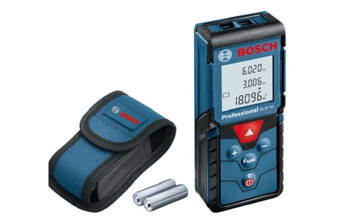 Máy đo khoảng cách Bosch GLM 40 có thể chuyển đổi nhiều đơn vị. Máy đo khoảng cách Bosch GLM 40 có thể chuyển đổi nhiều đơn vị.