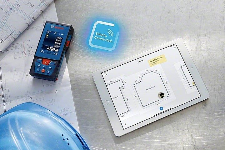 Kết nối dễ dàng với ứng dụng Bosch MeasureOn Kết nối dễ dàng với ứng dụng Bosch MeasureOn