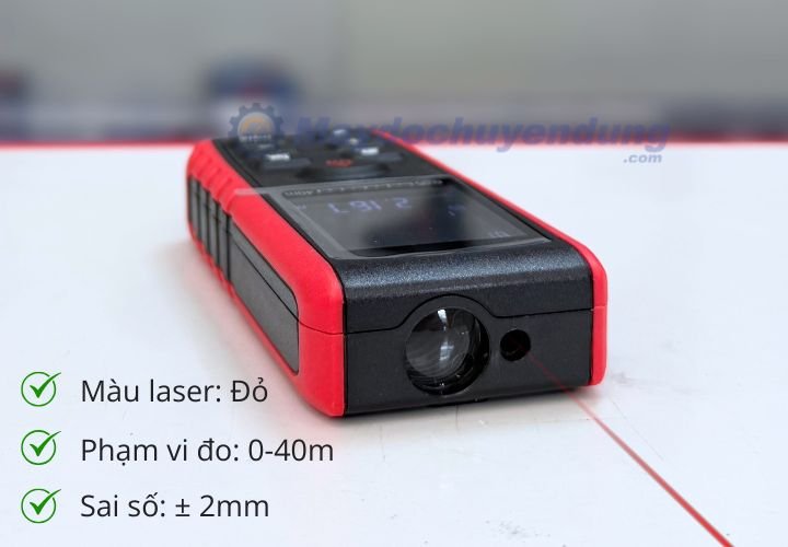 Total Meter E40 đảm bảo kết quả đo chính xác được hiển thị rõ ràng