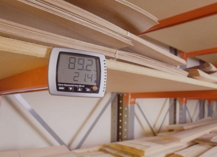Testo 608-H2 đo nhiệt độ, độ ẩm cho kho bảo quản gỗ Testo 608-H2 đo nhiệt độ, độ ẩm cho kho bảo quản gỗ