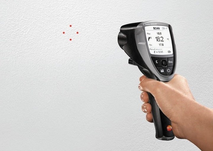 Máy đo nhiệt độ Testo 835-1 dáng cầm tay chắn chắn Máy đo nhiệt độ Testo 835-1 dáng cầm tay chắn chắn