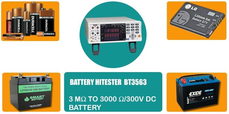 Đồng hồ đo kiểm tra ắc quy Hioki BT3563 là máy kiểm tra pin DC 3 mΩ đến 3000 Ω / 300V Đồng hồ đo kiểm tra ắc quy Hioki BT3563 là máy kiểm tra pin DC 3 mΩ đến 3000 Ω / 300V