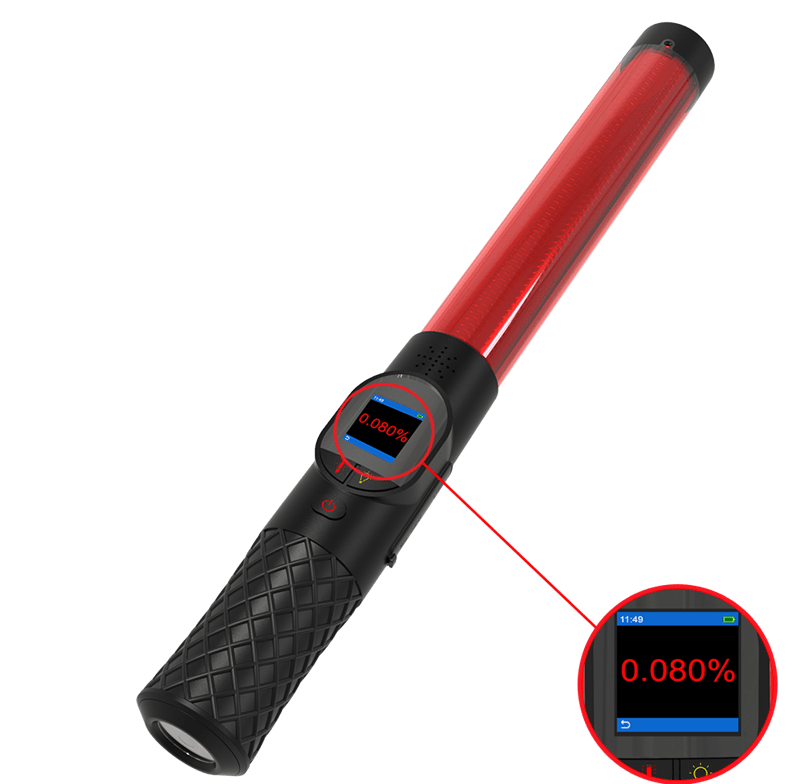 Máy đo nồng độ cồn Alcovisor AlcoTorchV8 đo chính xác, có đèn nháy đỏ cảnh báo
