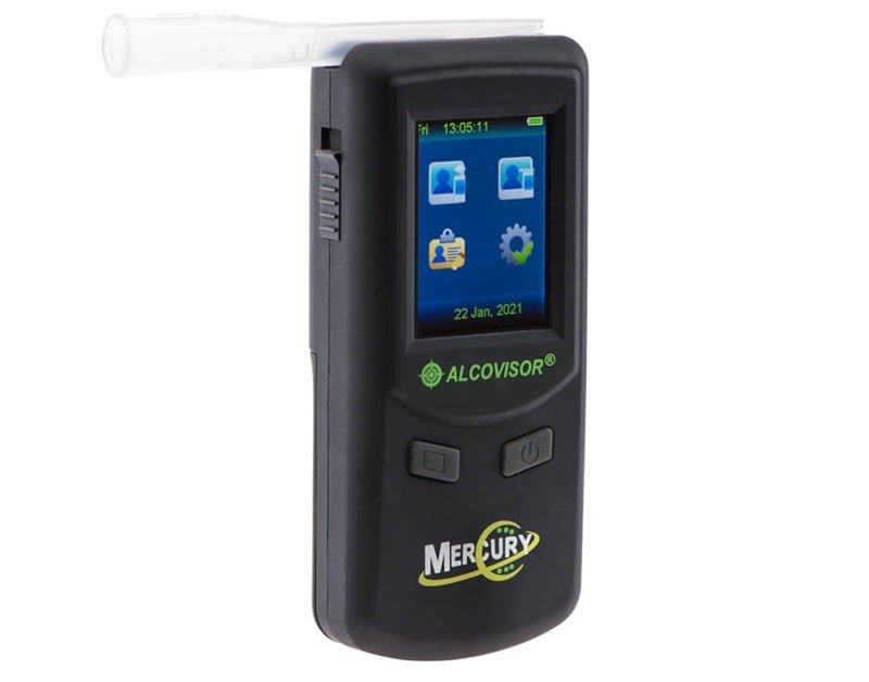 Máy đo nồng độ cồn Alcovisor Mercury chắc chắn, màn hình cảm ứng