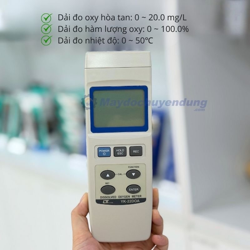 Khả năng đo lường của máy đo oxy hòa tan trong nước Lutron YK-22DOA