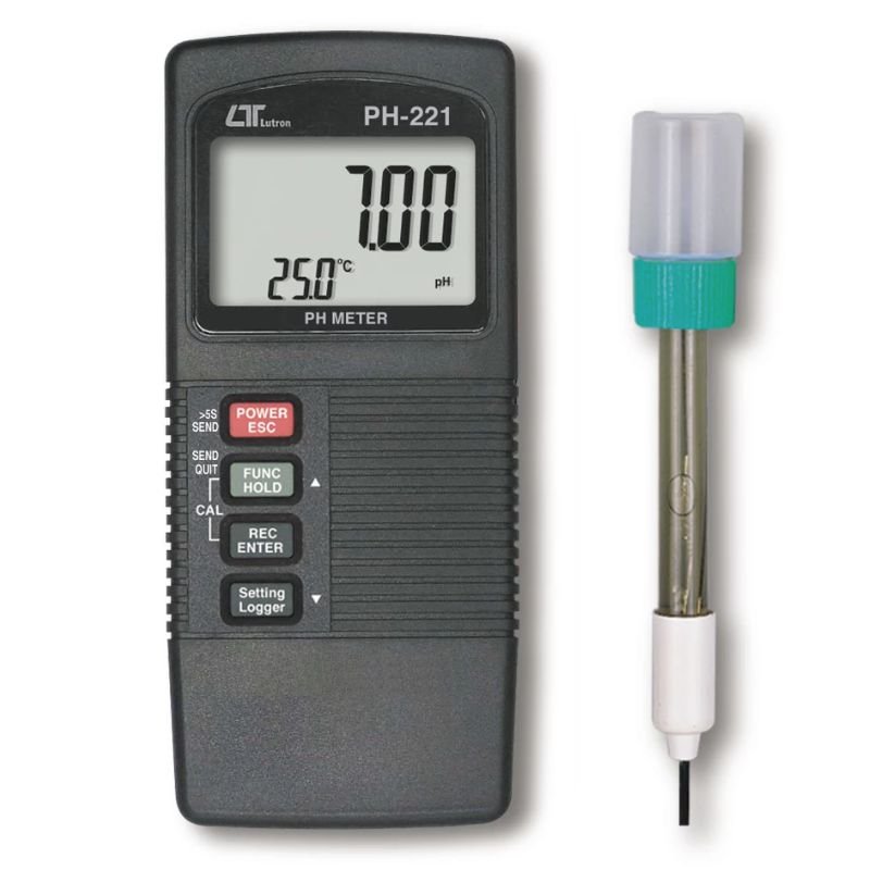 Lutron PH-221 đo pH dải 0 - 14.00 pH, độ chính xác ±(0.02 pH+ 2d)