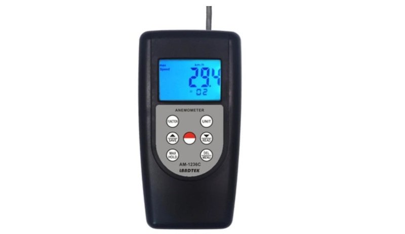 Máy đo tốc độ và lưu lượng gió Total Meter AM-1236C có thiết kế đơn giản, dễ sử dụng