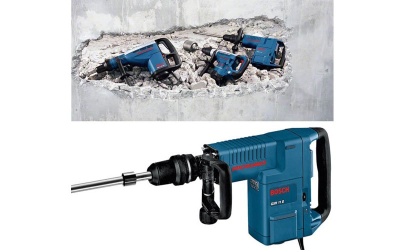 Máy đục bê tông Bosch GSH 11 E có độ bền cao