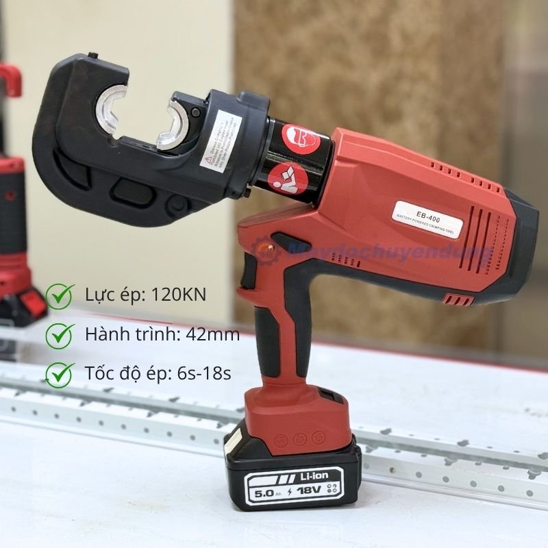 Khả năng làm việc của máy ép cos thủy lực dùng pin không chổi than EB- 400
