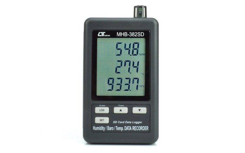 Máy ghi dữ liệu độ ẩm, áp suất, nhiệt độ Lutron MHB-382SD