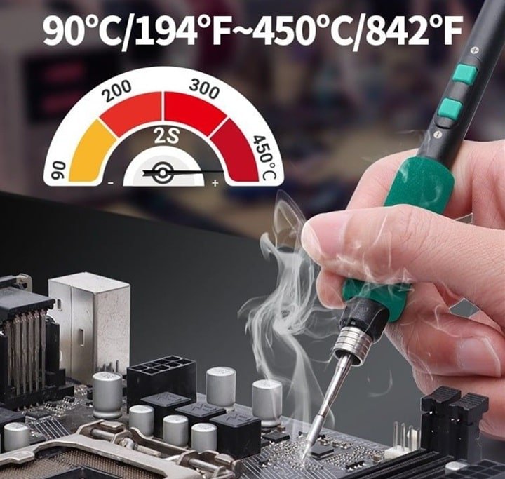 Máy hàn nhiệt độ cao Yihua 982-V C210 điều chỉnh nhiệt mức 450 độ