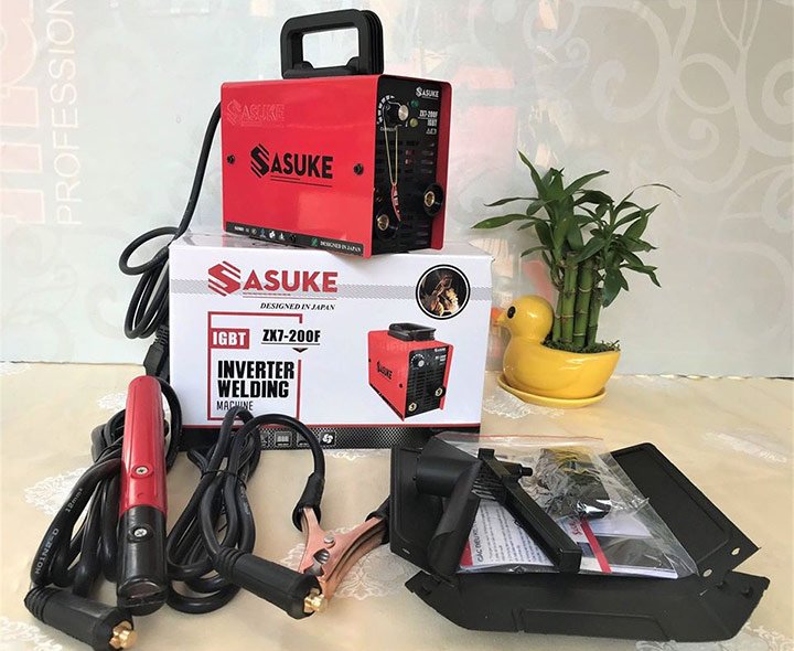 Sasuke ZX7-200F là số ít trong các loại máy hàn sắt mini trang bị đầy đủ phụ kiện như vậy