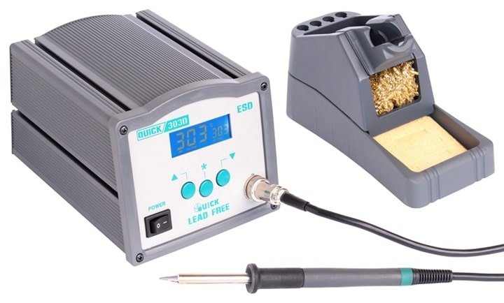 Máy hàn thiếc Quick 303D mang thiết kế chắc chắn, dễ sử dụng Máy hàn thiếc Quick 303D mang thiết kế chắc chắn, dễ sử dụng