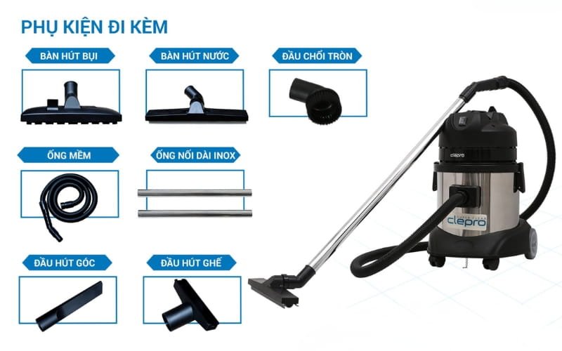 Phụ kiện đi kèm khi mua máy hút ẩm công nghiệp Clepro S1/15
