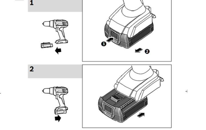 Hướng dẫn tháo lắp pin cho máy GSR 180 LI Hướng dẫn tháo lắp pin cho máy GSR 180 LI