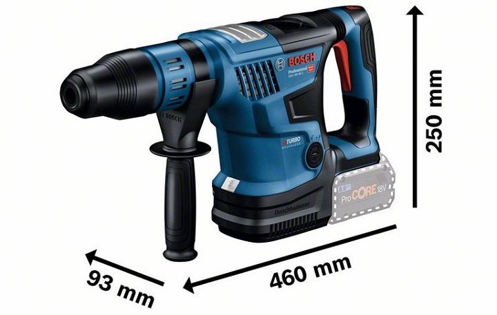 Máy khoan bê tông dùng pin Bosch GBH 18V-36C thiết kế nhỏ gọn Máy khoan bê tông dùng pin Bosch GBH 18V-36C thiết kế nhỏ gọn