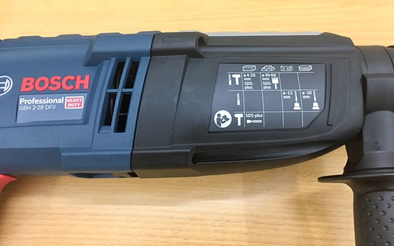 Thông số kỹ thuật máy khoan Bosch GBH 2-28DFV Thông số kỹ thuật máy khoan Bosch GBH 2-28DFV