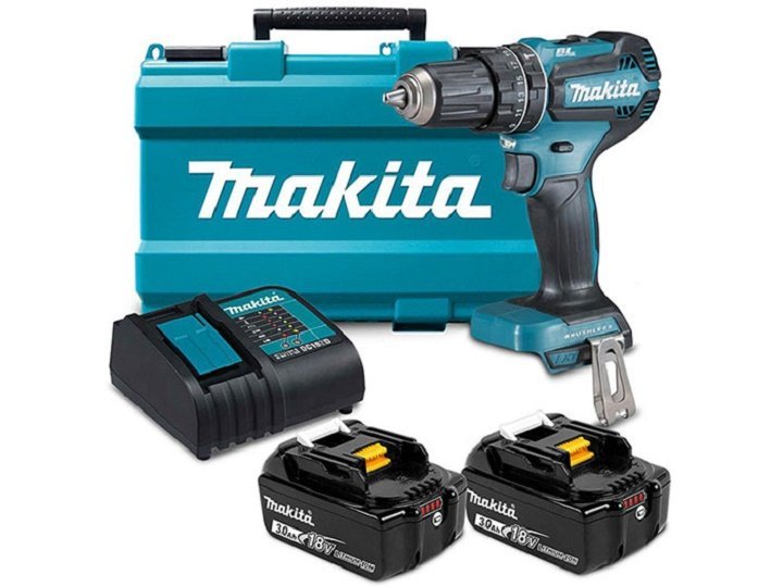 Bộ máy khoan búa, vặn vít dùng pin Makita DHP485SFE Bộ máy khoan búa, vặn vít dùng pin Makita DHP485SFE