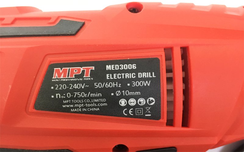 Thông số máy khoan vặn vít cầm tay MPT MED3006
