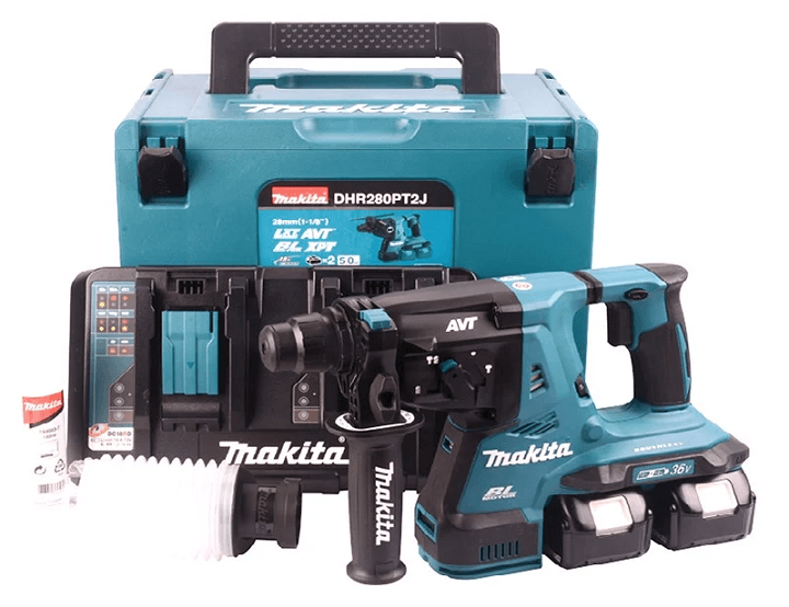 Bộ sản phẩm máy khoan đa năng dùng pin Makita DHR280PT2J