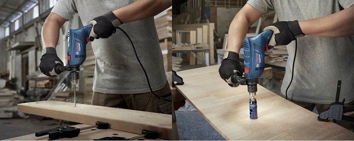 Máy khoan Bosch GSB 600 khoan mạnh mẽ
