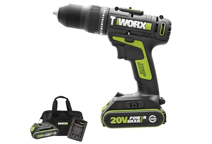 Máy khoan động lực Worx Green WU179 có độ bền cao, thon gọn Máy khoan động lực Worx Green WU179 có độ bền cao, thon gọn