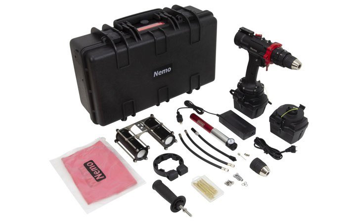 Trọn bộ máy khoan dưới nước Nemo HD-18-3Li-50 Trọn bộ máy khoan dưới nước Nemo HD-18-3Li-50