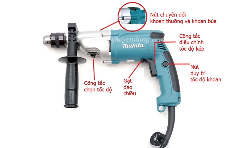 Máy khoan 2 tốc độ Makita HP2050 Máy khoan 2 tốc độ Makita HP2050