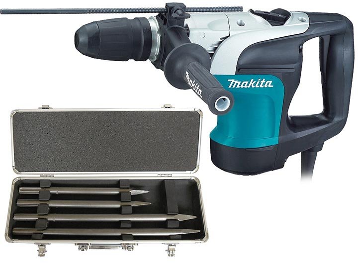 Máy khoan Makita HR4002 1050W có các mũi khoan chuyên dụng đi kèm Máy khoan Makita HR4002 1050W có các mũi khoan chuyên dụng đi kèm