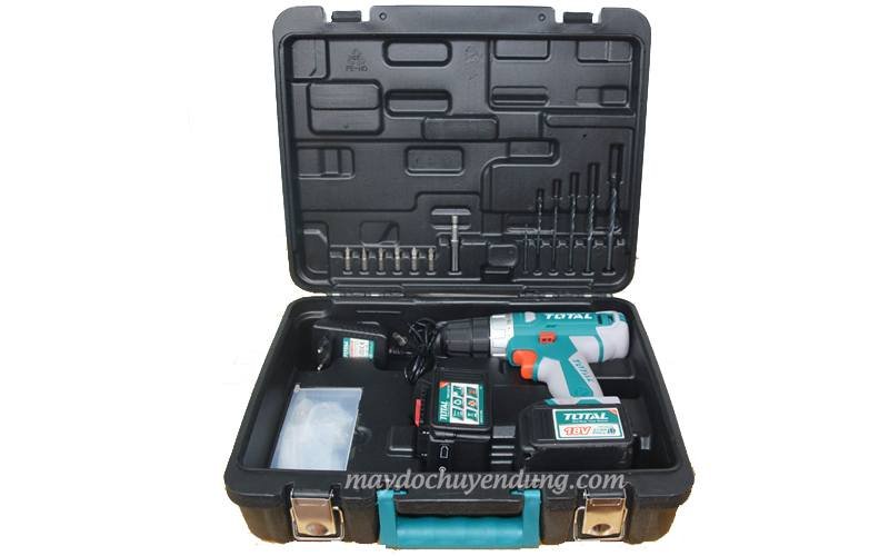 Trọn bộ máy khoan pin 18V Total TDLI228180