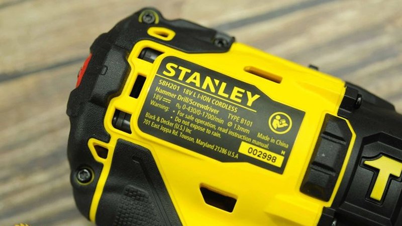 Thông số kỹ thuật máy khoan Stanley SBH201D2K 18V Thông số kỹ thuật máy khoan Stanley SBH201D2K 18V