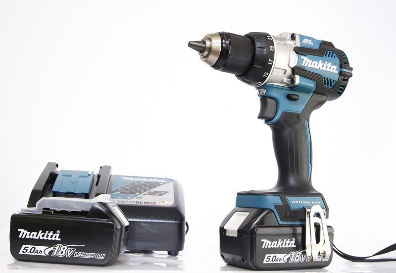 Bộ sản phẩm máy khoan pin Makita DHP489RTJ Bộ sản phẩm máy khoan pin Makita DHP489RTJ