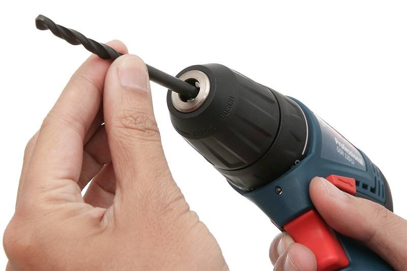 Đầu khoan Auto Lock giúp tháo lắp mũi khoan Bosch GSR 120-LI GEN II dễ dàng Đầu khoan Auto Lock giúp tháo lắp mũi khoan Bosch GSR 120-LI GEN II dễ dàng