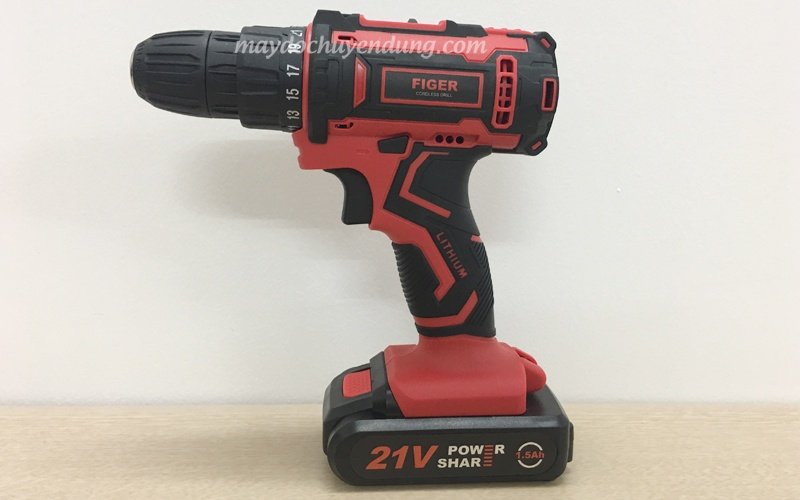 Máy khoan Figer 21V làm việc mạnh mẽ