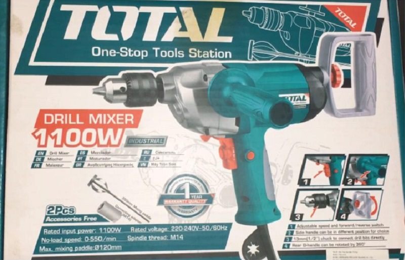 Máy khoan trộn sơn Total TD61101E